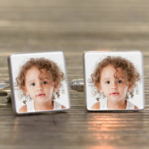 �y���������z�����Y�A�N�Z�T��?�@�p�[�\�i���C�Y�t�H�g�J�t�����N�X�o�����^�C��personalised photo cufflinks birthday wedding fathers dad valentine anniversary