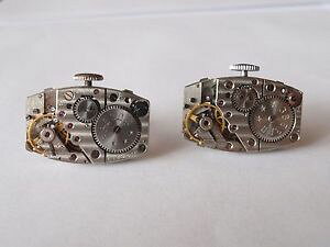 �y���������z�����Y�A�N�Z�T��?�@���[�u�����g�J�t�X�{�^��watch movement cufflinks steampunk gears machine industrial rectangular zvezda