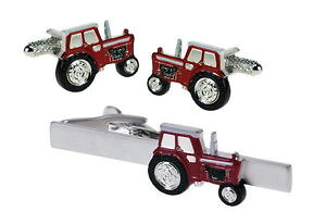 yzYANZT?@g^[JtX{^{bNX^Co[Zbgred farming tractor cufflinks amp; tie bar set in box