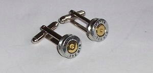 �y���������z�����Y�A�N�Z�T��?�@�J�[�g���b�W�P�[�X�J�t�����N�Xcufflinks made from genuine fired cartridge cases in 762mm 308 win