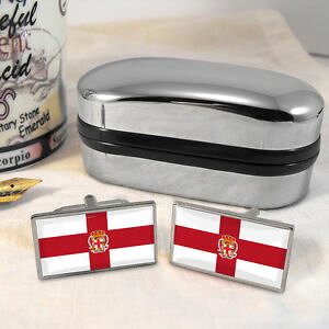 �y���������z�����Y�A�N�Z�T��?�@�X�y�C���J�t�X�{�^���{�b�N�Xalmera city flag spain cufflinks amp; box