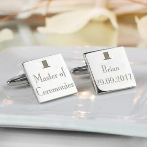 �y���������z�����Y�A�N�Z�T��?�@�X�N�G�A�J�t�X�{�^���p�[�\�i���C�Ypersonalised any role wedding square cufflinks