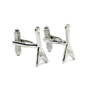 yzYANZT?@VFCvGLM^[VcJtNXcufflinks v shape electric guitar wedding groom best man shirt cuff links