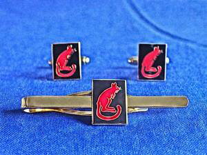 �y���������z�����Y�A�N�Z�T��?�@�J�t�����N�^�C�O���b�v�N���b�v�Z�b�g7th armoured division the desert rats cuff link and tie grip clip set