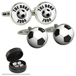 yzYANZT?@P[XTbJ[Zbgthe dons since 2004 amp; football cufflink set in leather gift case