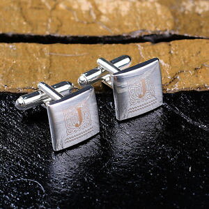 yzYANZT?@p[\iCYmOXNGAJtX{^personalised classic monogram square cufflinks for men ushers groomsmen best man