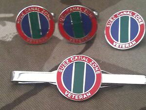 �y���������z�����Y�A�N�Z�T��?�@�X�G�Y�x�e�����J�t�X�{�^���o�b�W�l�N�^�C�N���b�v�Z�b�gsuez canal zone veteran cufflinks, badge, tie clip gift set