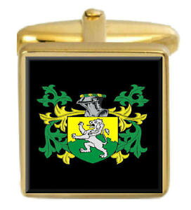 yzYANZT?@EF[YCOhJtX{^{bNXR[gwelsh england family crest surname coat of arms gold cufflinks engraved box
