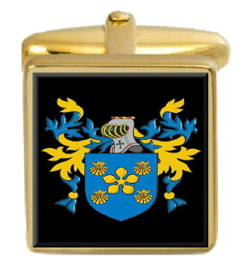 yzYANZT?@COhJtX{^{bNXR[gredfield england family crest surname coat of arms gold cufflinks engraved box