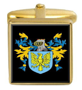 �y���������z�����Y�A�N�Z�T��?�@�C�M���X�J�t�X�{�^���{�b�N�X�R�[�gnancarrow england family crest surname coat of arms gold cufflinks engraved box