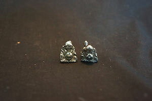 �y���������z�����Y�A�N�Z�T��?�@vtg�X�^�[�����O�u�b�_�J�t�X�����Nold vtg sterling silver buddha sitting design cufflinks jewelry