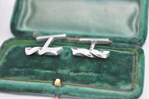 �y���������z�����Y�A�N�Z�T��?�@�r���e�[�W�X�^�[�����O�V���o�[�A�[���f�R�f�U�C���J�t�����N�Xvintage sterling silver cufflinks with an art deco design b703