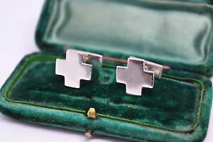 �y���������z�����Y�A�N�Z�T��?�@�r���e�[�W�X�^�[�����O�V���o�[�A�[���f�R�f�U�C���J�t�����N�Xvintage sterling silver cufflinks with an art deco design b81