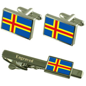 yzYANZT?@hJtX{^^CNbv}b`O{bNXHland islands flag cufflinks engraved tie clip matching box set