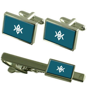 yzYANZT?@tOJtX{^{bNXlN^CZbgNbvflag iwate prefecture cufflinks box gift set matching tie clip 55mm