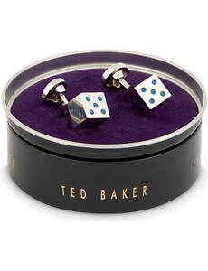 yzYANZT?@ebhx[J[Vo[TCRJtX{^ted baker polished silver tone dice cufflinks bnib