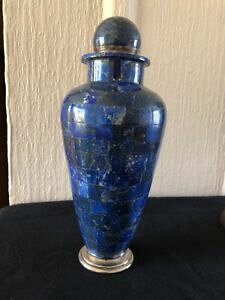 �y���������z�����Y�A�N�Z�T��?�@���s�X���Y���Hlapis lazuli urnpot very collectable