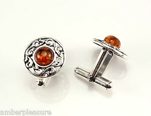yzYANZT?@RjbNogX^[OVo[JtNXclassic cognac baltic amber amp; sterling silver cufflinks