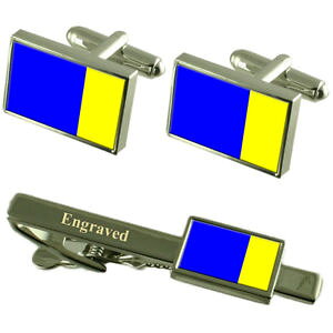 yzYANZT?@Be{C^AtOJtXNlN^CsZbgviterbo city italy flag cufflinks engraved tie clip set