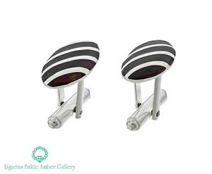 yzYANZT?@ogX^[OVo[JtX{^natural baltic amber sterling silver 925 cufflinks hand engraving