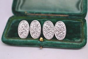 �y���������z�����Y�A�N�Z�T��?�@�r���e�[�W�X�^�[�����O�V���o�[�A�[���f�R�f�U�C���J�t�����N�Xvintage sterling silver cufflinks with an art deco design b795