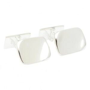 【送料無料】メンズアクセサリ? シルバーデザイナーカフスボタンrectangle 925 silver designer cufflinks