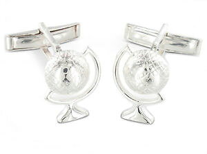 �y���������z�����Y�A�N�Z�T��?�@�J�t�����Nbrooke cuff links globe silver
