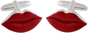 yzYANZT?@GiX^[OVo[gyht@Xi[JtNXred enamel and sterling silver lips cufflinks with torpedo fastener