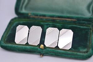 yzYANZT?@re[WX^[OVo[A[fRfUCJtNXvintage sterling silver cufflinks with an art deco design b815