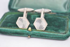�y���������z�����Y�A�N�Z�T��?�@�r���e�[�W�X�^�[�����O�V���o�[�A�[���f�R�f�U�C���J�t�����N�Xvintage sterling silver cufflinks with an art deco design b816