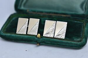 �y���������z�����Y�A�N�Z�T��?�@�r���e�[�W�X�^�[�����O�V���o�[�A�[���f�R�f�U�C���J�t�����N�Xvintage sterling silver cufflinks with an art deco design b858