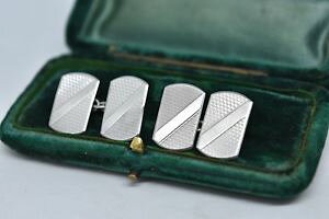 �y���������z�����Y�A�N�Z�T��?�@�r���e�[�W�X�^�[�����O�V���o�[�A�[���f�R�f�U�C���J�t�����N�Xvintage sterling silver cufflinks with an art deco design b868