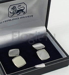 yzYANZT?@J[uXNGA`F[JtX{^sterling silver hallmarked curved square chain cufflinks