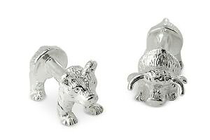 �y���������z�����Y�A�N�Z�T��?�@�J�t�����N�X�u���x�A�V���o�[brooke cuff links bull amp; bear silver