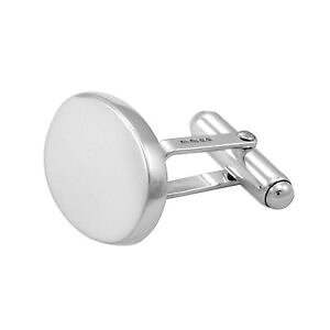 yzYANZT?@JtNXp[\iCYsterling silver heavyweight plain oval cufflinks engravable personalise gents