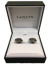 【送料無料】メンズアクセサリ—　ランヴァンパリカフスリンクrrp160シルバーlanvin paris oval cufflinks silvergrey rrp 160 brand