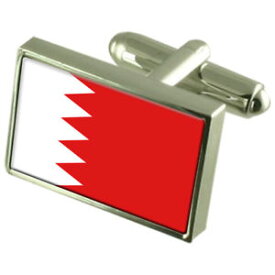 【送料無料】メンズアクセサリ—　バーレーンスターリングフラグカフスリンクbahrain sterling silver flag cufflinks