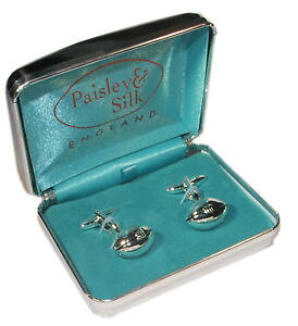 �y���������z�����Y�A�N�Z�T��?�@���O�r�[�{�[���J�t�����N�Xrugby ball silver plated high quality cufflinks