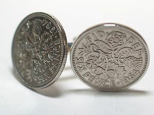 yzYANZT?@RCJtX{^JtNXnovelty 1964 sixpence coin cufflinks 54th birthday cufflinks boxed gift