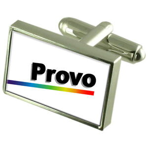 yzYANZT?@vHusaX^[OtOJtXNprovo city usa sterling silver flag cufflinks engraved box