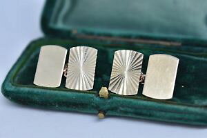 yzYANZT?@A[fRBe[W9ctmensJtXN585gg150vintage 9ct gold mens cufflinks with an art deco design 585g g150