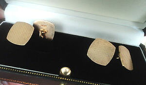 yzYANZT?@9ctCF[S[hJtXNo[~K1957A[fR9ct yellow gold cufflinks birmingham 1957 art deco in box not plated