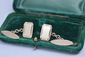 yzYANZT?@Be[WS[hfUCJtNXvintage 9ct gold engraved cufflinks with a stunning design 381g 1836 b567