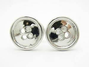 �y���������z�����Y�A�N�Z�T��?�@�v���`�i�{�^��3d�J�t�X�����Nplatinum sterling custom hand made button 3d design cufflink bridal gift