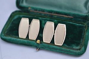 �y���������z�����Y�A�N�Z�T��?�@���B���e�[�W�S�[���h�����Y�A�[���f�R�f�U�C���J�t�����N�Xvintage 9ct gold mens cufflinks with an art deco design 593g b769