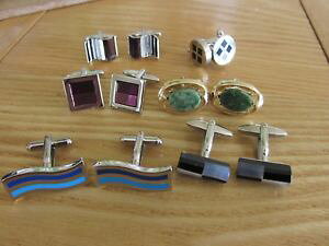 �y���������z�����Y�A�N�Z�T��?�@�J�t�X�{�^���Z�b�gset of 6 modern cufflinks