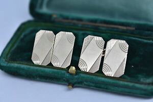 yzYANZT?@Be[WS[hYJtX{^A[fRfUCvintage 9ct gold mens cufflinks with an art deco design 769g g149