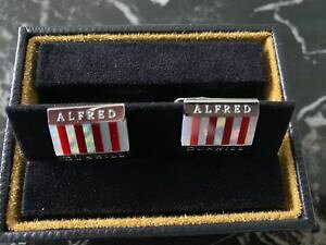 �y���������z�����Y�A�N�Z�T��?�@�p�[���J�t�X�{�^���_���q��alfred dunhill mother of pearl red pinstripe cufflinks, rrp 315