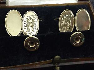 yzYANZT?@re[WS[hA[fRX^bh{gZbgIWi{bNXOAe}vintage gold art deco cufflink and stud set in original box gt