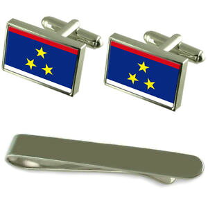 yzYANZT?@tOVo[JtX{^^CNbvZbgvojvodina flag silver cufflinks tie clip engraved gift set